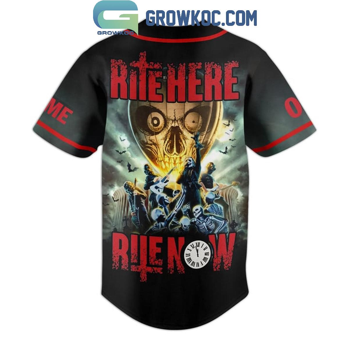 Ghost Rite Here Rite Now Legend Performance Personalized Baseball Jersey baseball jersey product view 3