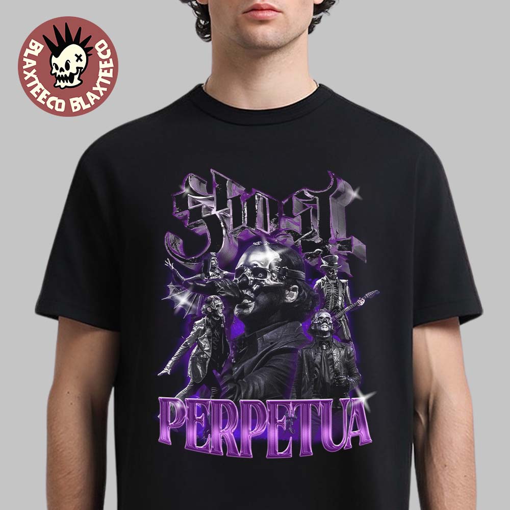 Ghost Skeletour 2026 Merch Papa Perpetua Bootleg Art T-Shirt Unisex T-shirt, Sweatshirt, Hoodie, Long Sleeve Tee - T-Shirt, Sweatshirt, Hoodie