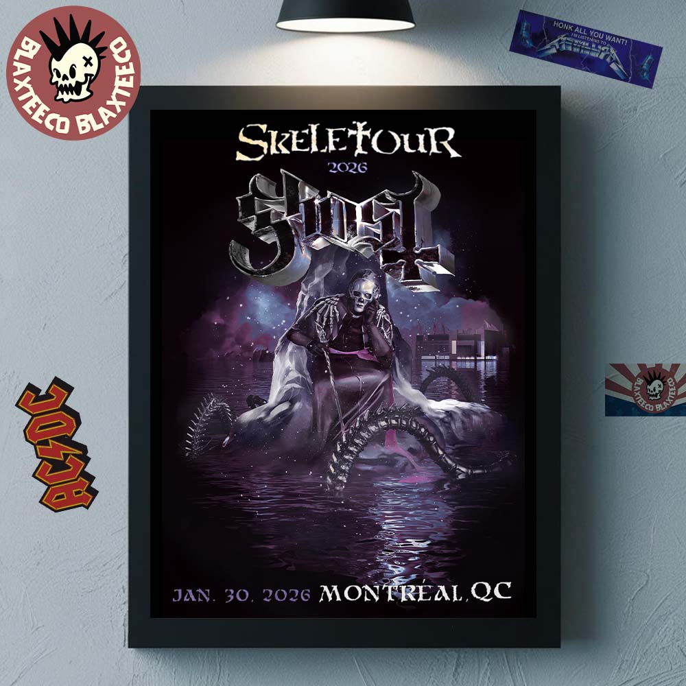Ghost Skeletour 2026 Montreal Quebec Venue Exclusive Art At Centre Bell On January 30 2026 Home Decor Poster Canvas - T-Shirt, Sweatshirt, Hoodie