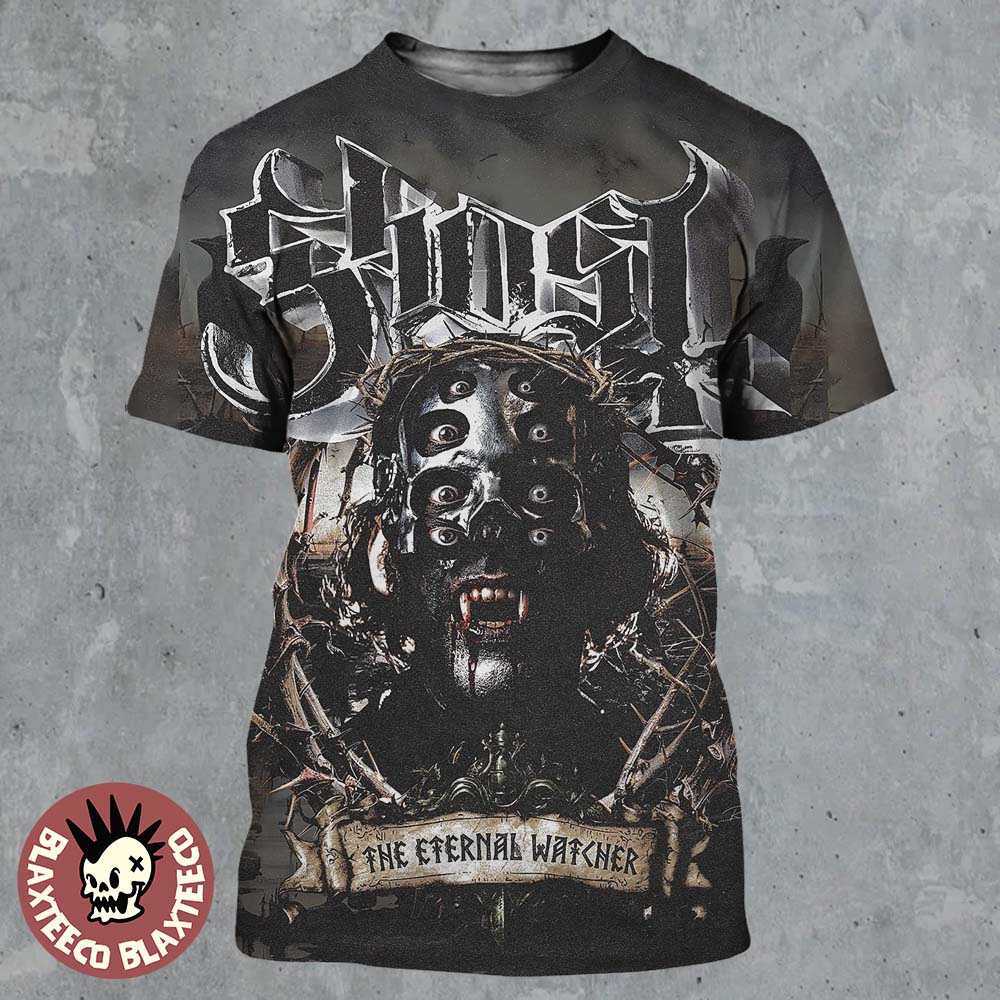 Ghost The Eternal Watcher Papa Perpetua Watchful Eyes All Over Print Shirt Unisex T-shirt, Sweatshirt, Hoodie, Long Sleeve Tee - T-Shirt, Sweatshirt, Hoodie