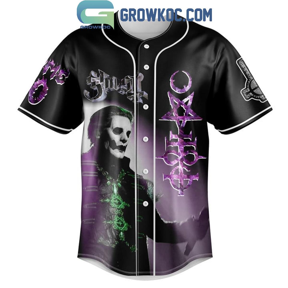 Ghost Wearing Your Independence Like A Crown Tour Personalized Baseball Jersey baseball jersey product view 2