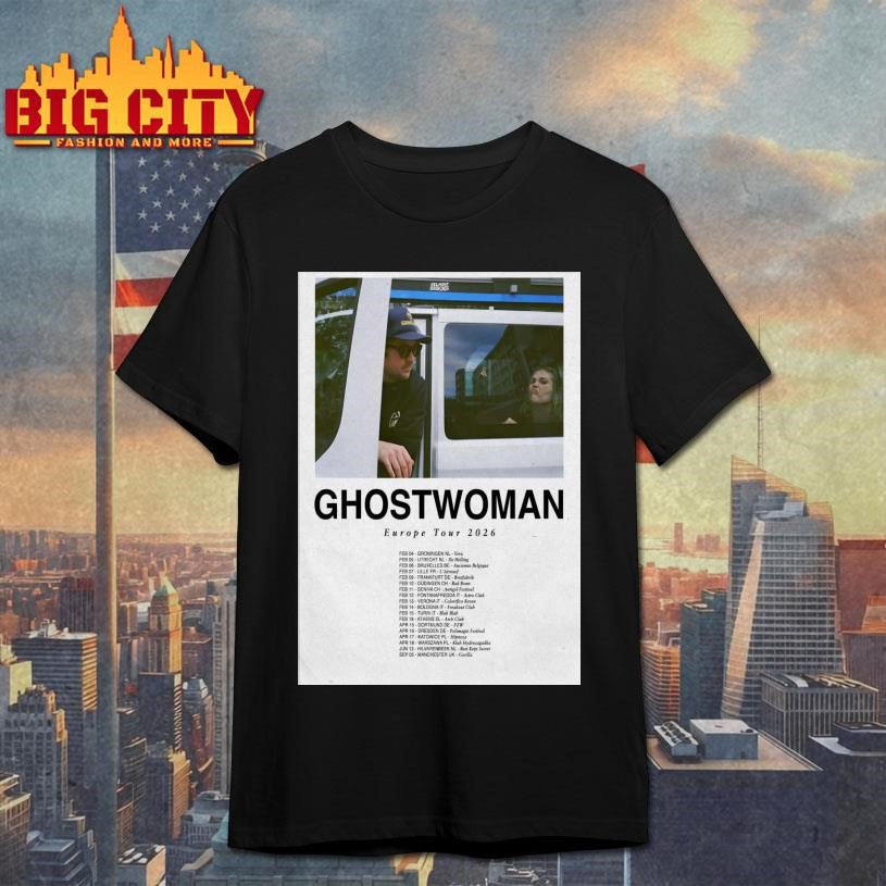 Ghostwoman EU Tour 2026 Poster shirt Unisex T-shirt, Sweatshirt, Hoodie, Long Sleeve Tee - T-Shirt, Sweatshirt, Hoodie