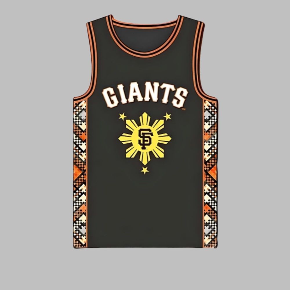Giants Filipino Heritage Night Basketball Jersey Giveaway 2025 - Grishko.com basketball jersey product view 1
