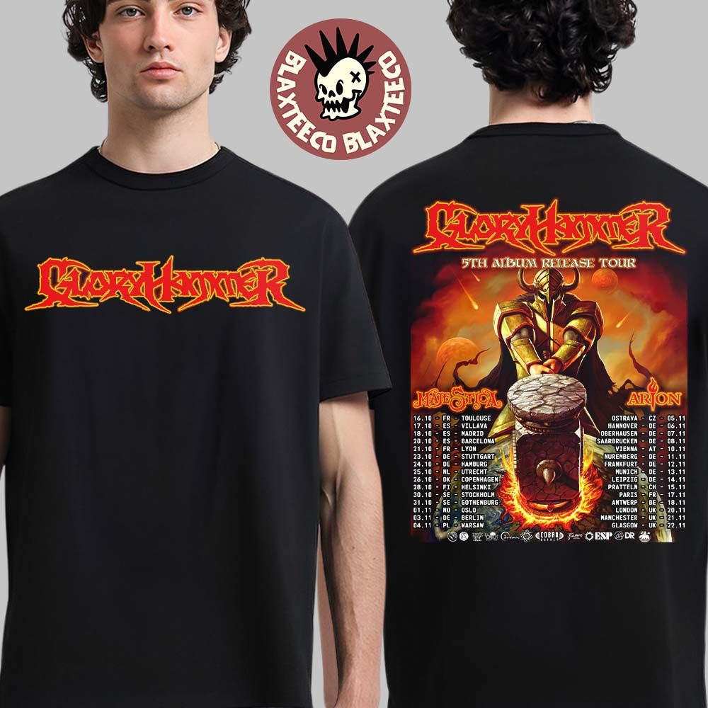 Gloryhammer 5th Album Release Tour 2026 UK And Europe Schedule Dates T-Shirt Unisex T-shirt, Sweatshirt, Hoodie, Long Sleeve Tee - T-Shirt, Sweatshirt, Hoodie