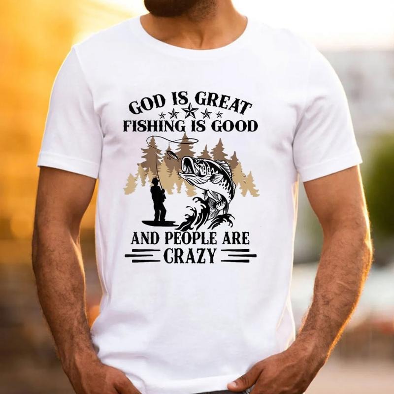 God Is Great People Are Crazy Christian Pure Cotton - Adult & Kids T-Shirts, Sweatshirts & Hoodies apparel design preview 1
