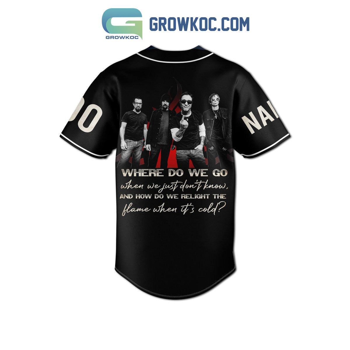 God Smack When Legends Rise The Other Side Awake 2023 Personalized Baseball Jersey baseball jersey product view 1
