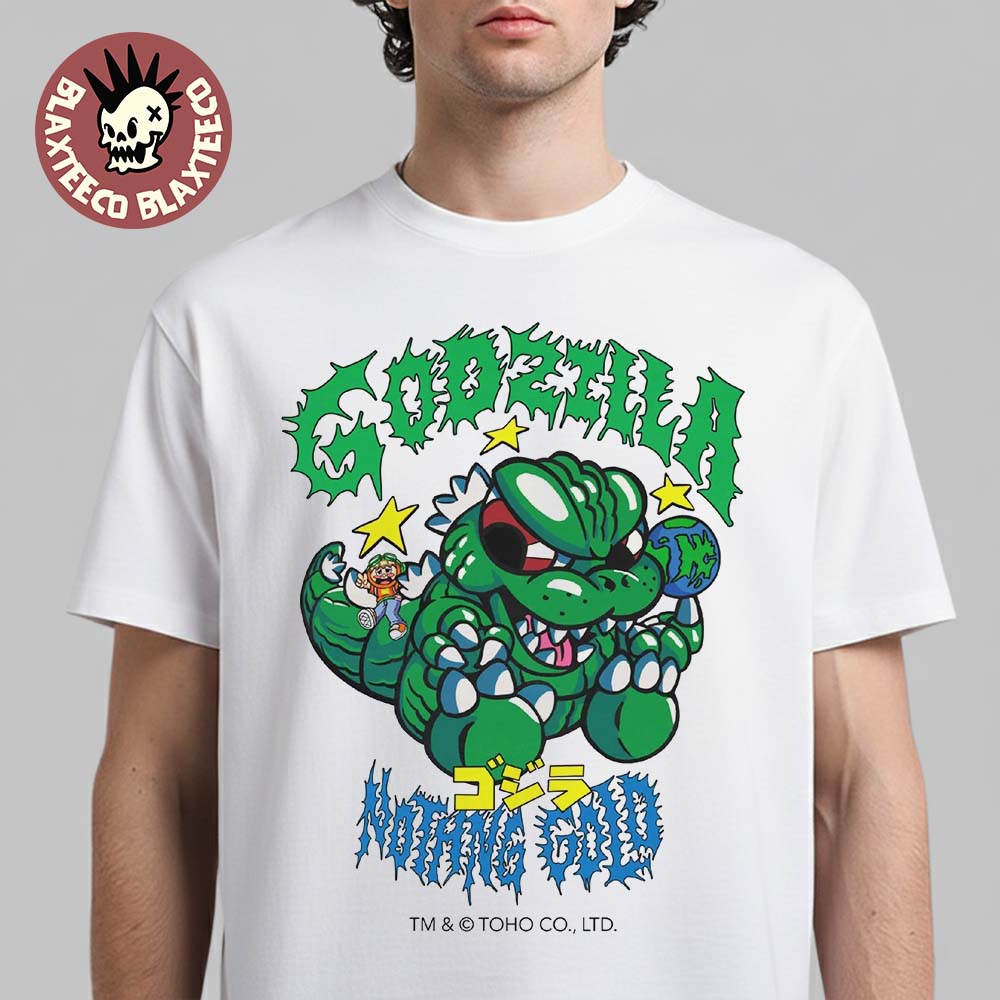 Godzilla X Nothing Gold Engee Shirt Pop Up Exclusive Cartoon Godzilla T-Shirt Unisex T-shirt, Sweatshirt, Hoodie, Long Sleeve Tee - T-Shirt, Sweatshirt, Hoodie