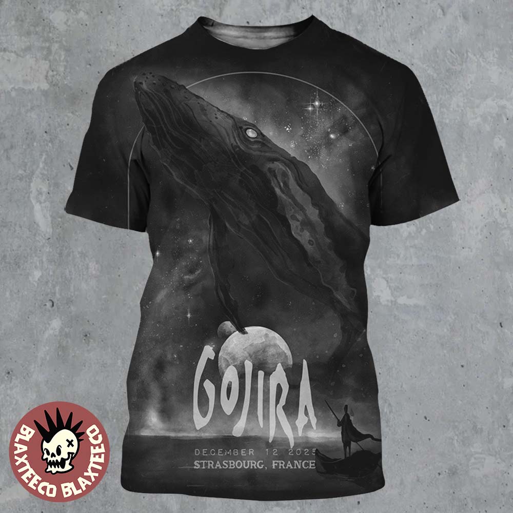 Gojira Strasbourg France 2025 Event Poster At Zenith de Strasbourg Europe On December 12 2025 All Over Print Shirt - T-Shirt, Sweatshirt, Hoodie