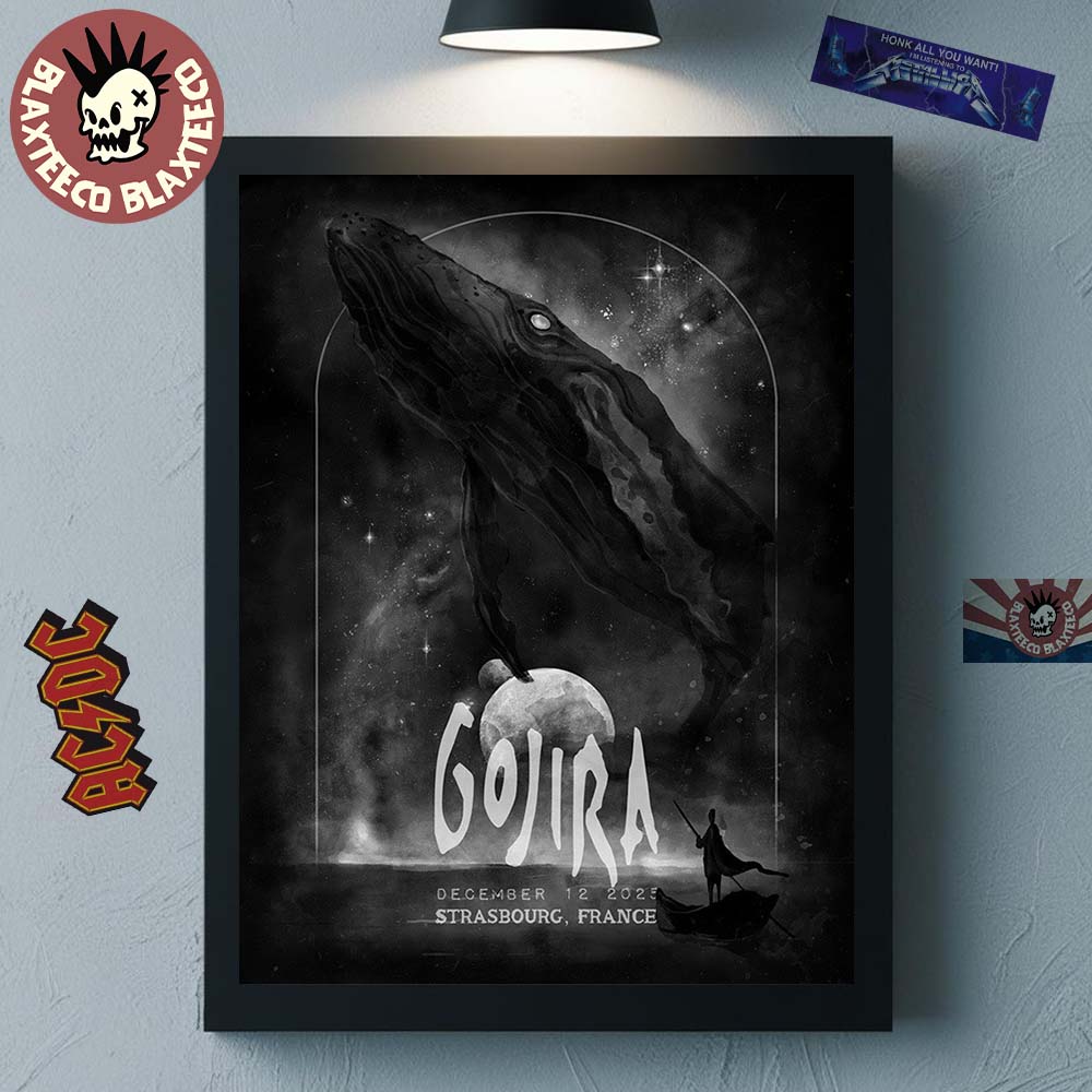 Gojira Strasbourg France 2025 Event Poster At Zenith de Strasbourg Europe On December 12 2025 Home Decor Poster Canvas - T-Shirt, Sweatshirt, Hoodie