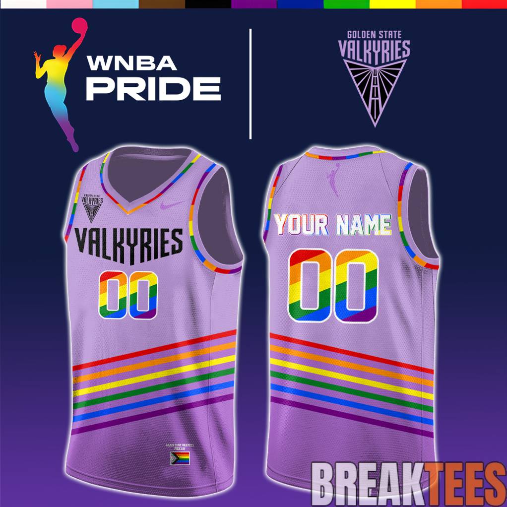 Golden State Valkyries 2026 WNBA x Pride Day Limited Edition Jersey sports jersey product view 1