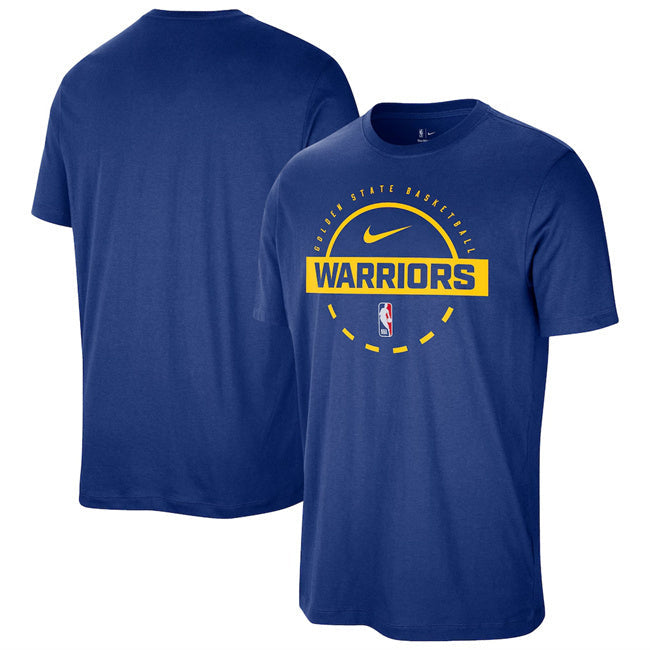 Golden State Warriors Royal Practice T-Shirt Basketball Jersey basketball jersey product view 1