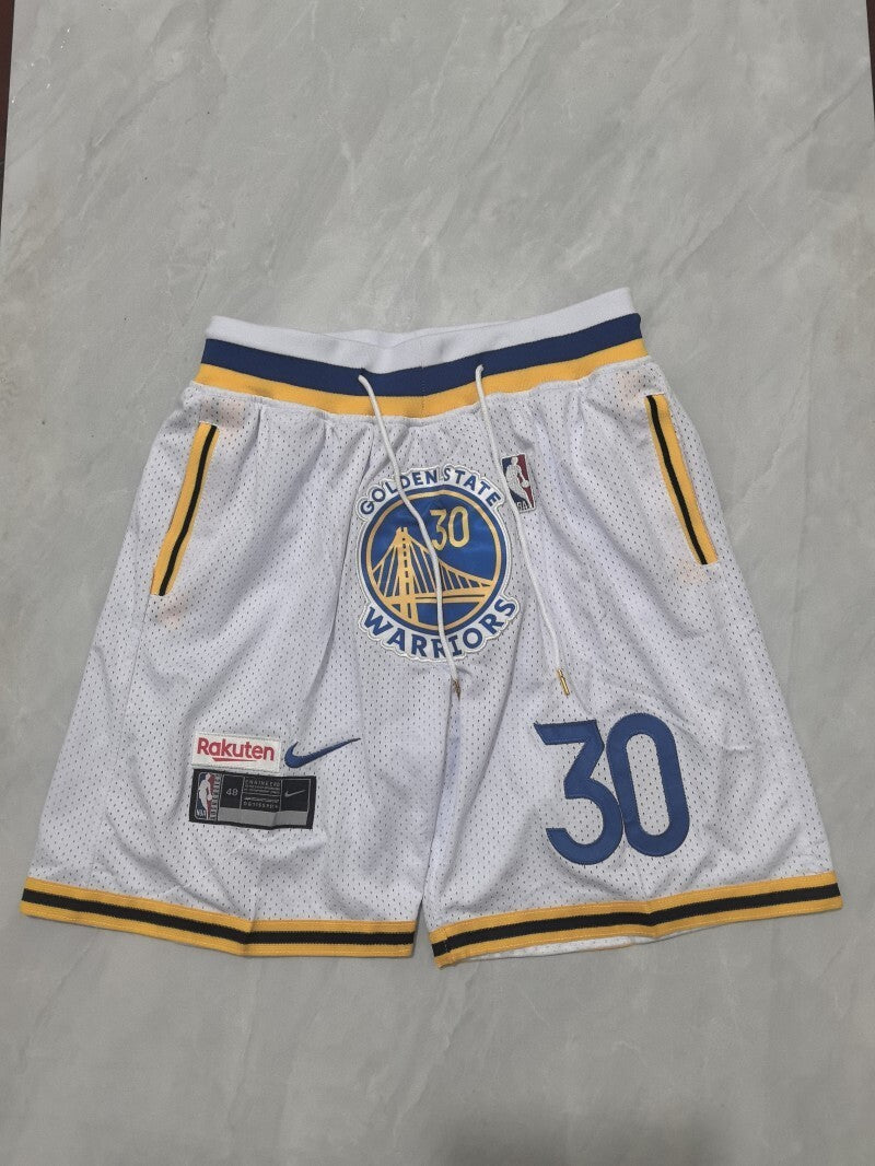 Golden State Warriors Warriors White Retro Shorts Style 1 Basketball Jersey basketball jersey product view 1