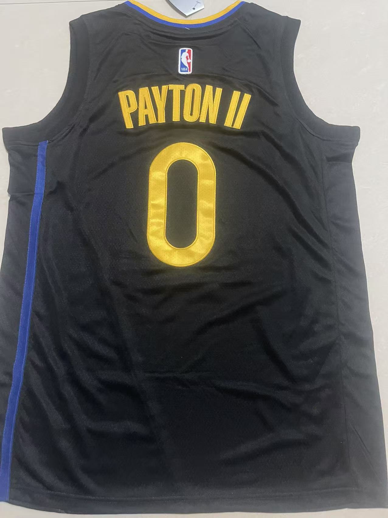 Golden State Warriors #0 Gary Payton II Warriors 0 # Black Style 1 Basketball Jersey basketball jersey product view 1