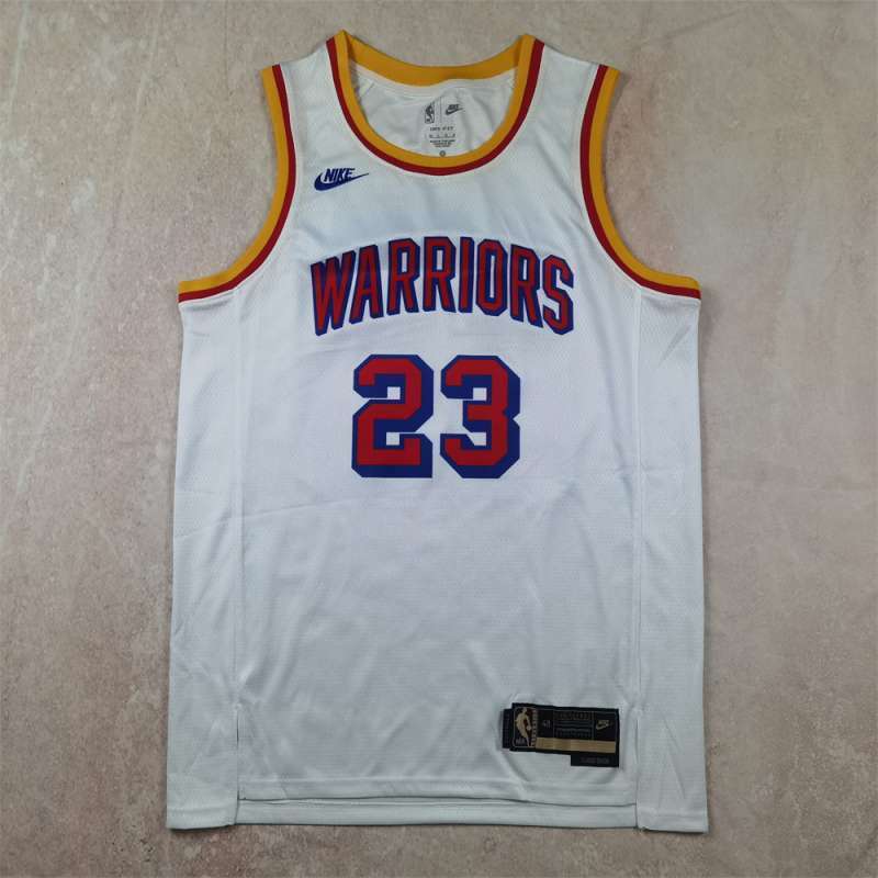 Golden State Warriors #23 Draymond Green Hot Press Warriors 23 Classic White s-xxl Style 2 basketball jersey product view 1