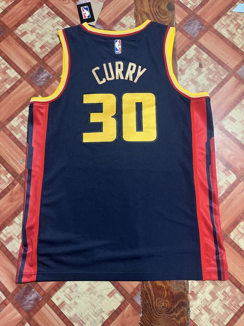 Golden State Warriors #30 Stephen Curry 25 Warriors City Navy Style 1 Basketball Jersey basketball jersey product view 1
