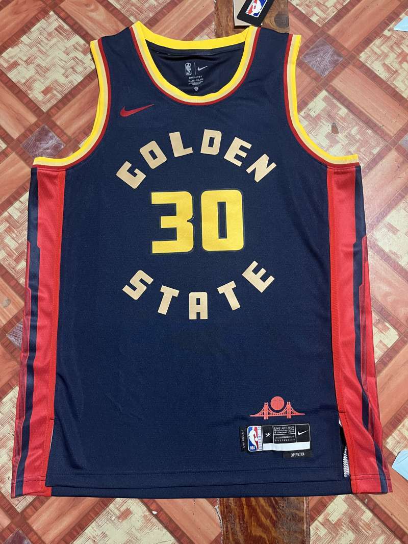 Golden State Warriors #30 Stephen Curry 25 Warriors City Navy Style 2 Basketball Jersey basketball jersey product view 1