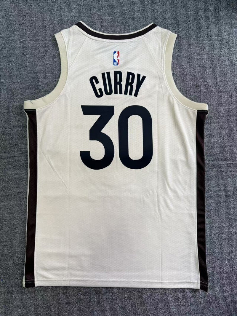 Golden State Warriors #30 Stephen Curry 26 Season Warriors City Off-White Style 1 Basketball Jersey basketball jersey product view 1