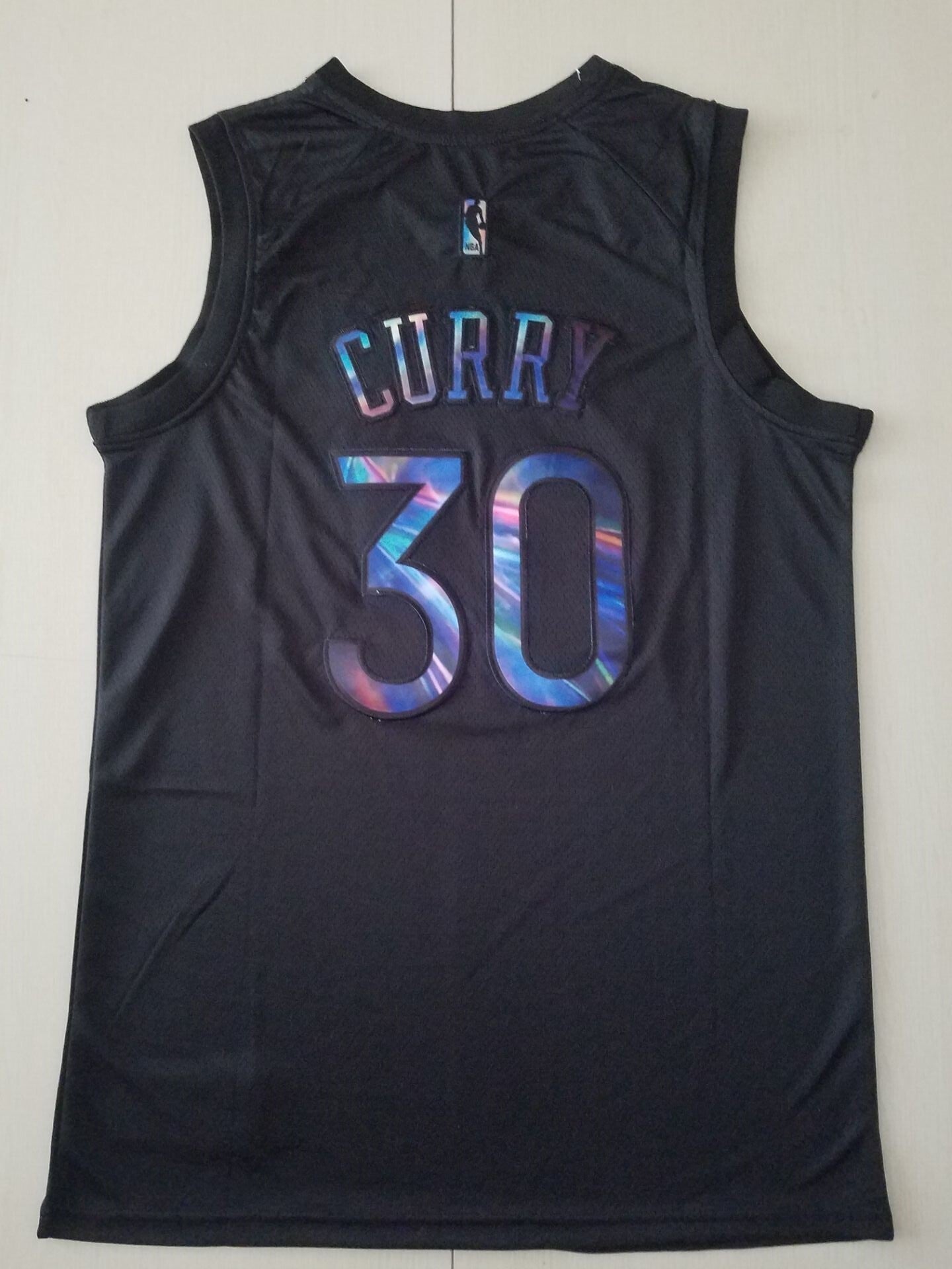 Golden State Warriors #30 Stephen Curry Black Rainbow S-XXL Style 1 Basketball Jersey basketball jersey product view 1