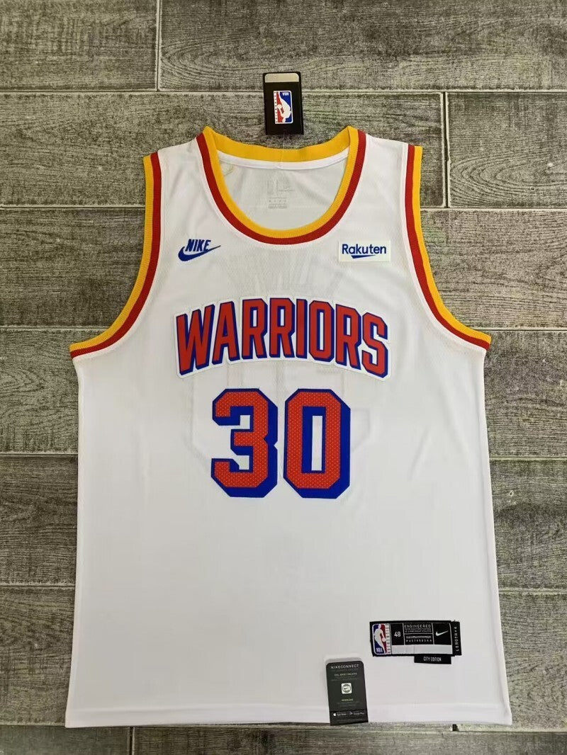 Golden State Warriors #30 Stephen Curry New Season Warriors 30 Retro White Style 2 Basketball Jersey basketball jersey product view 1