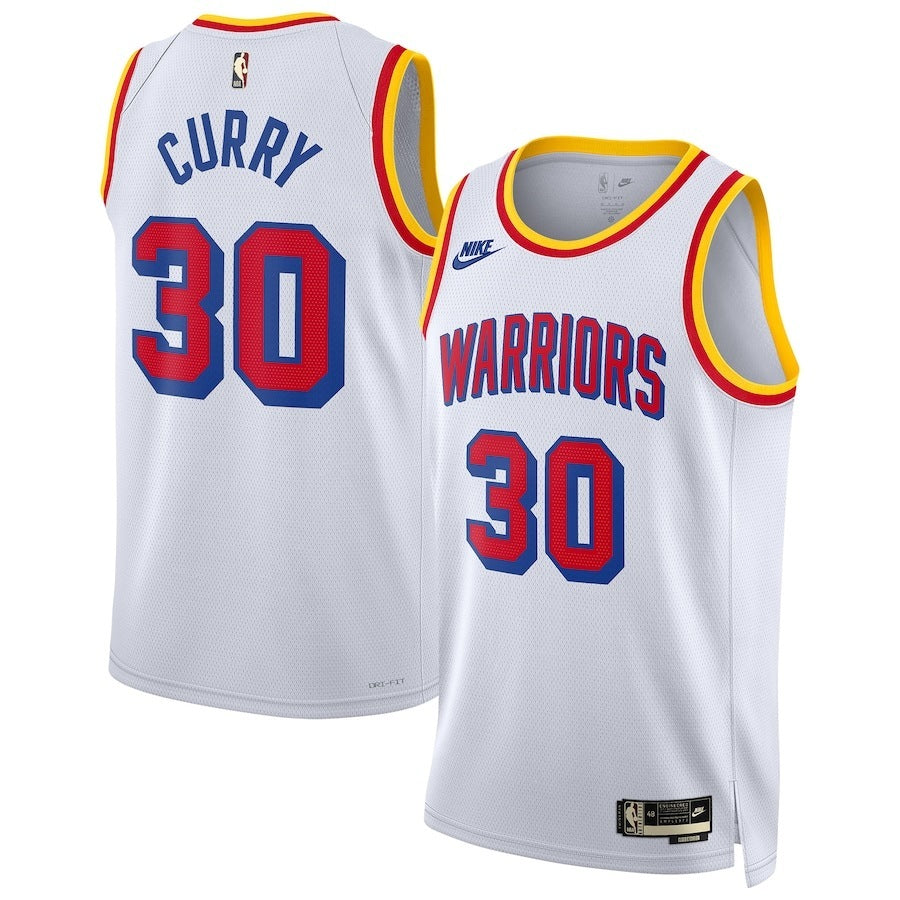 Golden State Warriors #30 Stephen Curry Unisex 202425 Swingman Jersey - White - Classic Edition basketball jersey product view 1