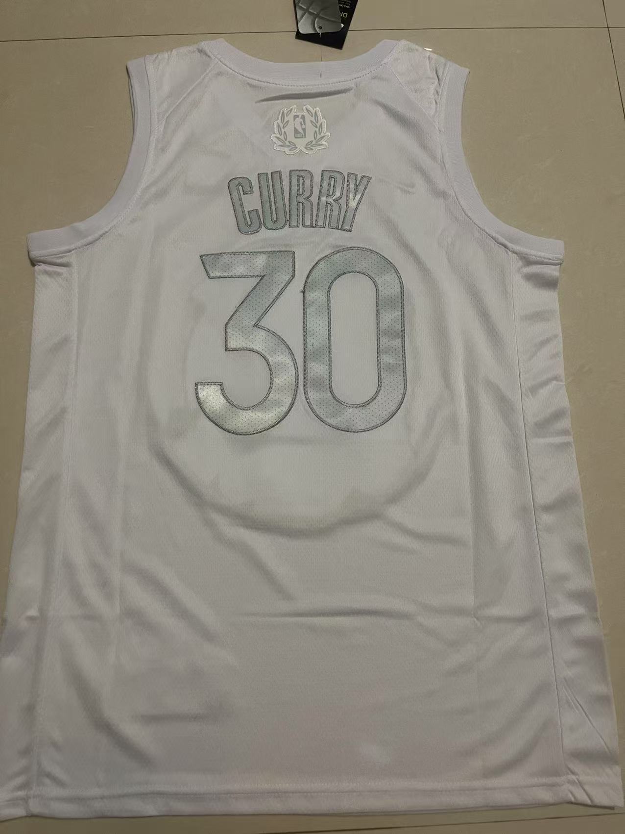 Golden State Warriors #30 Stephen Curry Warriors 30 # Curry White Style 1 Basketball Jersey basketball jersey product view 1