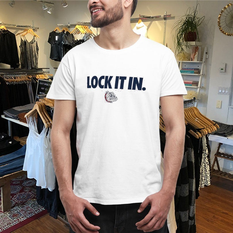 Gonzaga Bulldogs Lock It In - Adult & Kids T-Shirts, Sweatshirts & Hoodies apparel design preview 4