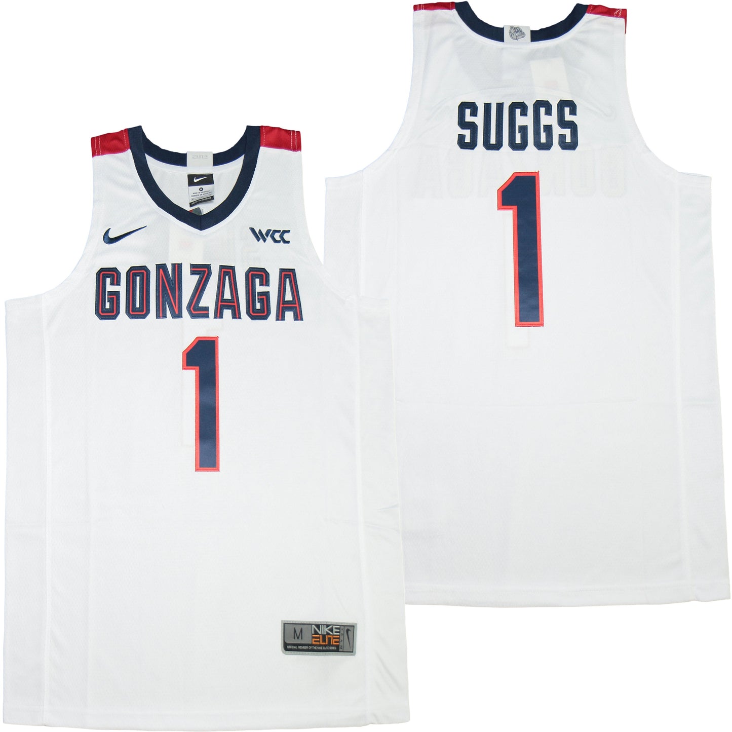 Gonzaga Bulldogs #1 Jalen Suggs Style 1 College Football Jersey football jersey product view 1