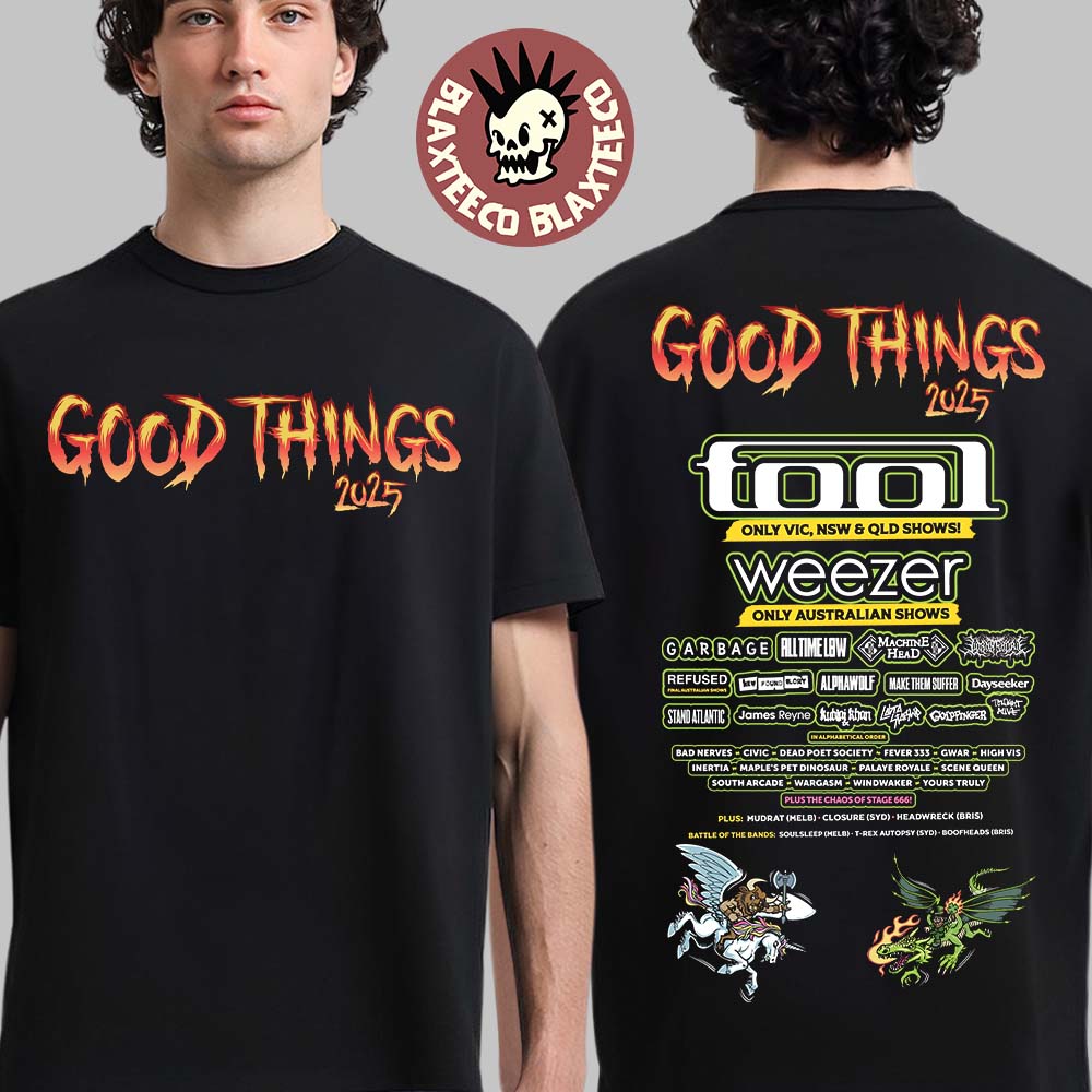 Good Things Festival 2025 Full Lineup Australia And New Zealand Shows On December 5 6 7 2025 Two Sided T-Shirt - T-Shirt, Sweatshirt, Hoodie
