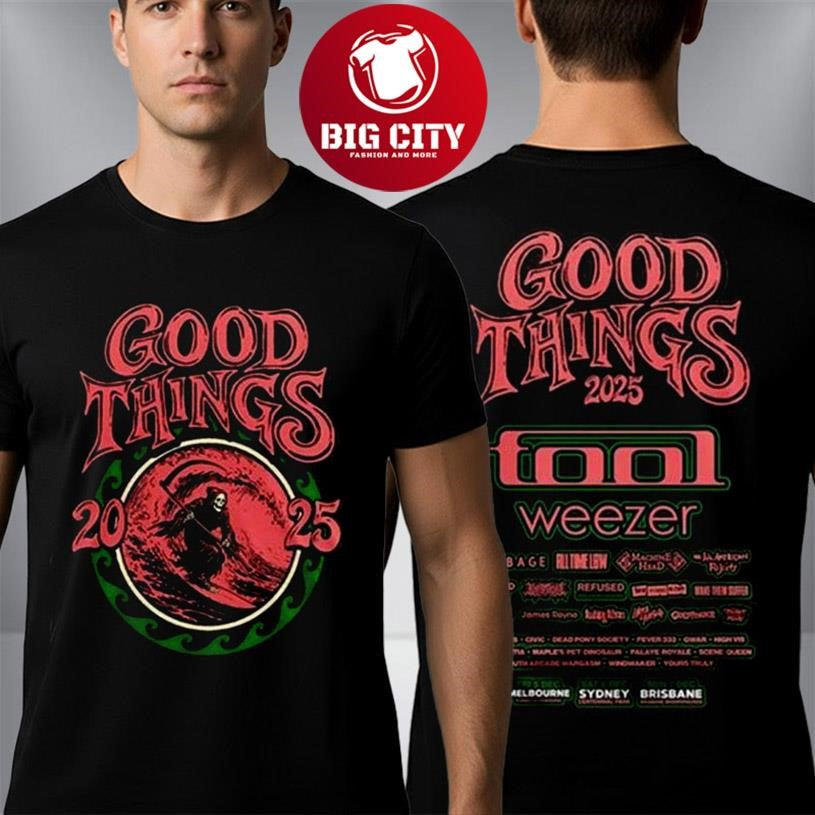 Good Things Festival 2025 Line Up Artist Two Sided Shirt Unisex T-shirt, Sweatshirt, Hoodie, Long Sleeve Tee - T-Shirt, Sweatshirt, Hoodie