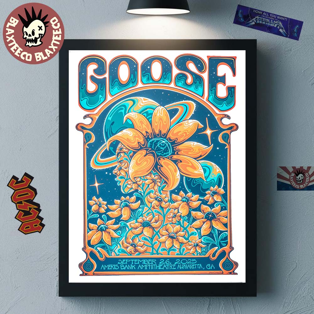 Goose Alpharetta Georgia 2025 Event Poster At Ameris Bank Amphitheatre On September 26 2025 Home Decor Poster Canvas - T-Shirt, Sweatshirt, Hoodie