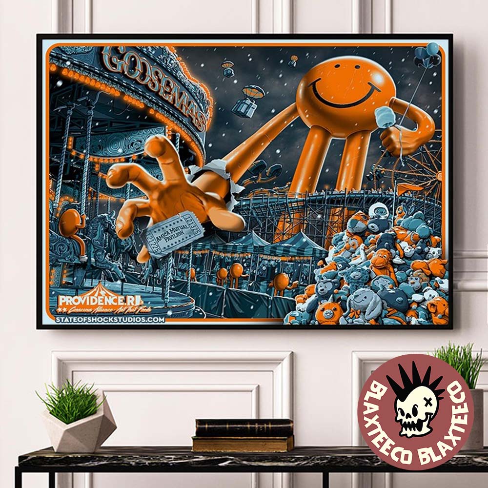 Goose Goosemas Providence Rhode Island 2025 Event Poster At Amica Mutual Pavilion On December 12 13 2025 Goosemas Toy Drive Poster Canvas - T-Shirt, Sweatshirt, Hoodie