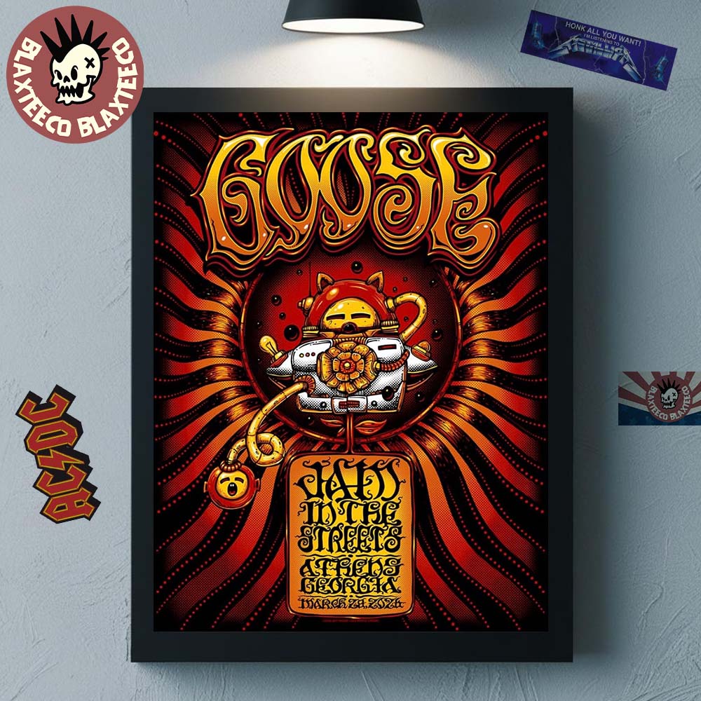Goose Jam In The Streets Festival 2026 Gig Poster In Athens Georgia On March 28 2026 Home Decor Poster Canvas - T-Shirt, Sweatshirt, Hoodie