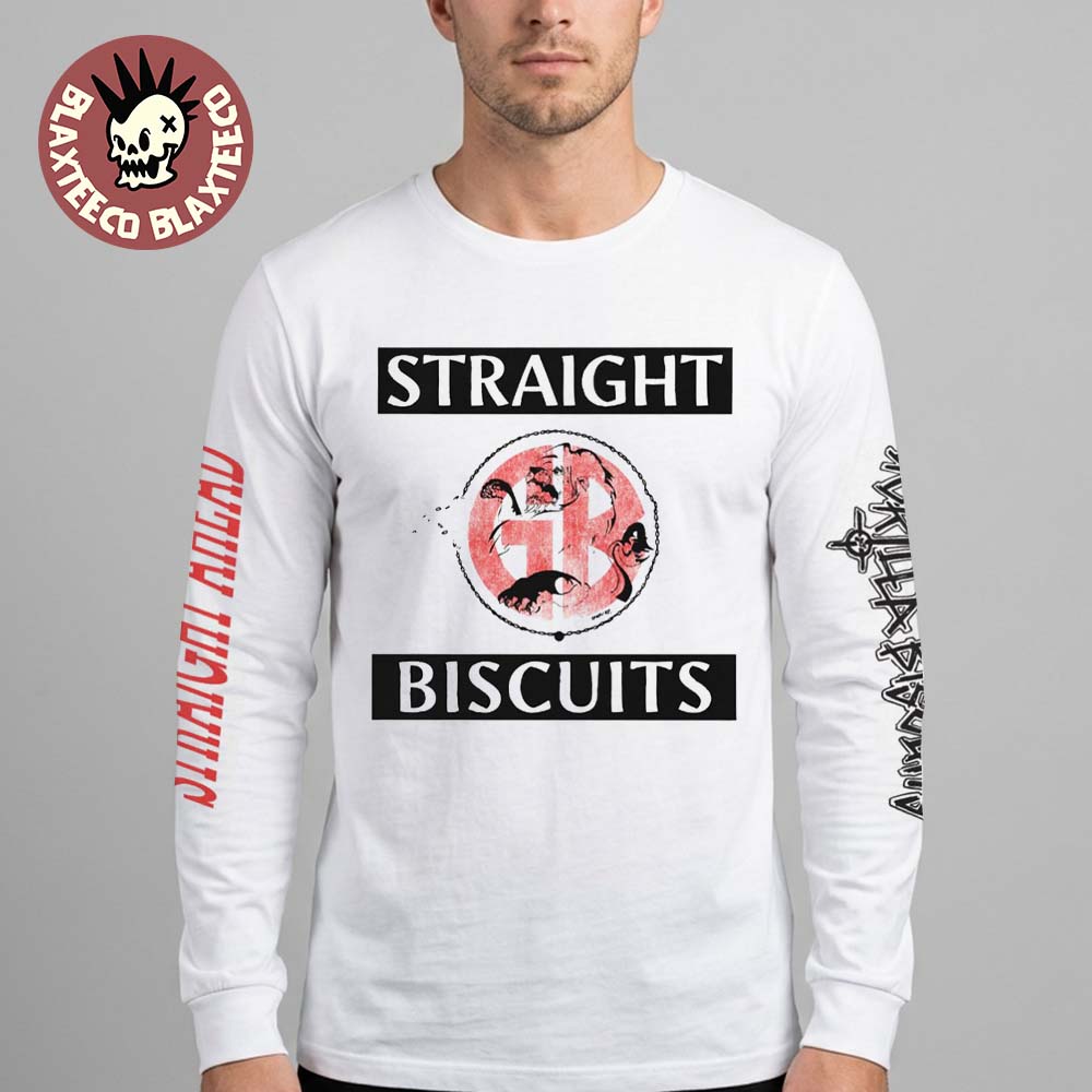 Gorilla Biscuits X Straight Ahead NYHC Brooklyn Monarch 2026 Event Shows Merch On April 25 26 2026 Logo Straight Biscuits Long Sleeve - T-Shirt, Sweatshirt, Hoodie