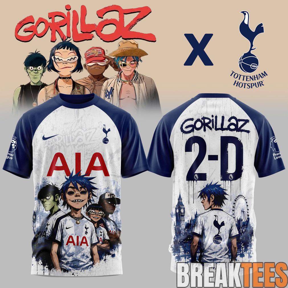 Gorillaz x Tottenham Hotspur Stadium 2026 Edition Shirt Unisex T-shirt, Sweatshirt, Hoodie, Long Sleeve Tee - T-Shirt, Sweatshirt, Hoodie