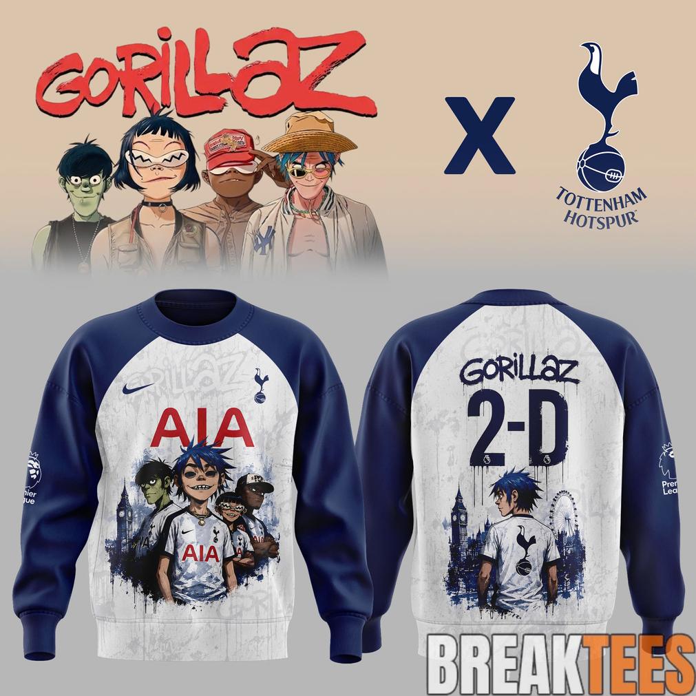 Gorillaz x Tottenham Hotspur Stadium 2026 Edition Sweatshirt Unisex T-shirt, Sweatshirt, Hoodie, Long Sleeve Tee - T-Shirt, Sweatshirt, Hoodie