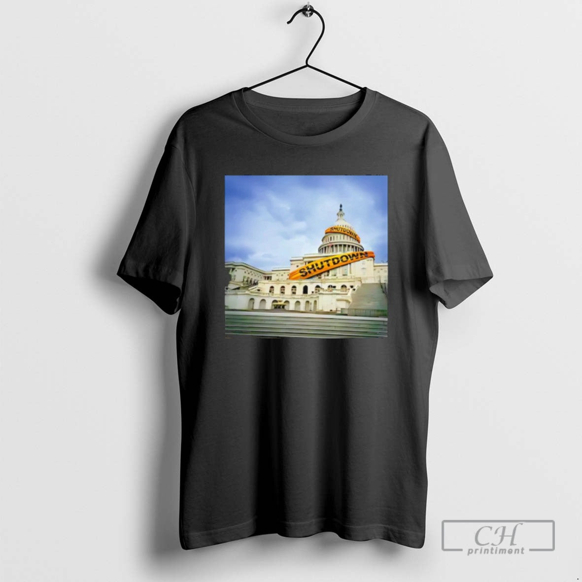 Government Shutdown Photo T Shirts Unisex T-shirt, Sweatshirt, Hoodie, Long Sleeve Tee - T-Shirt, Sweatshirt, Hoodie