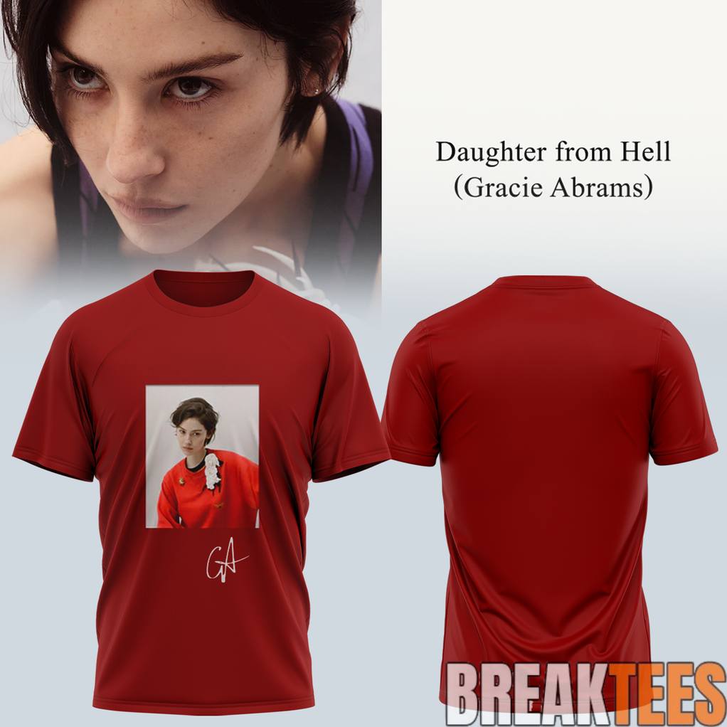 Gracie Abrams Daughter from Hell Signature Shirt Unisex T-shirt, Sweatshirt, Hoodie, Long Sleeve Tee - T-Shirt, Sweatshirt, Hoodie