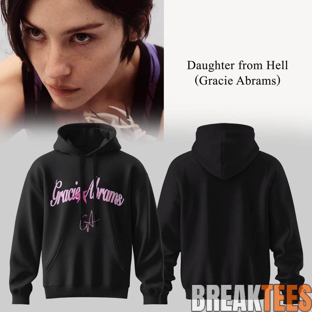 Gracie Abrams Daughter from Hell Signature Special Hoodie Unisex T-shirt, Sweatshirt, Hoodie, Long Sleeve Tee - T-Shirt, Sweatshirt, Hoodie