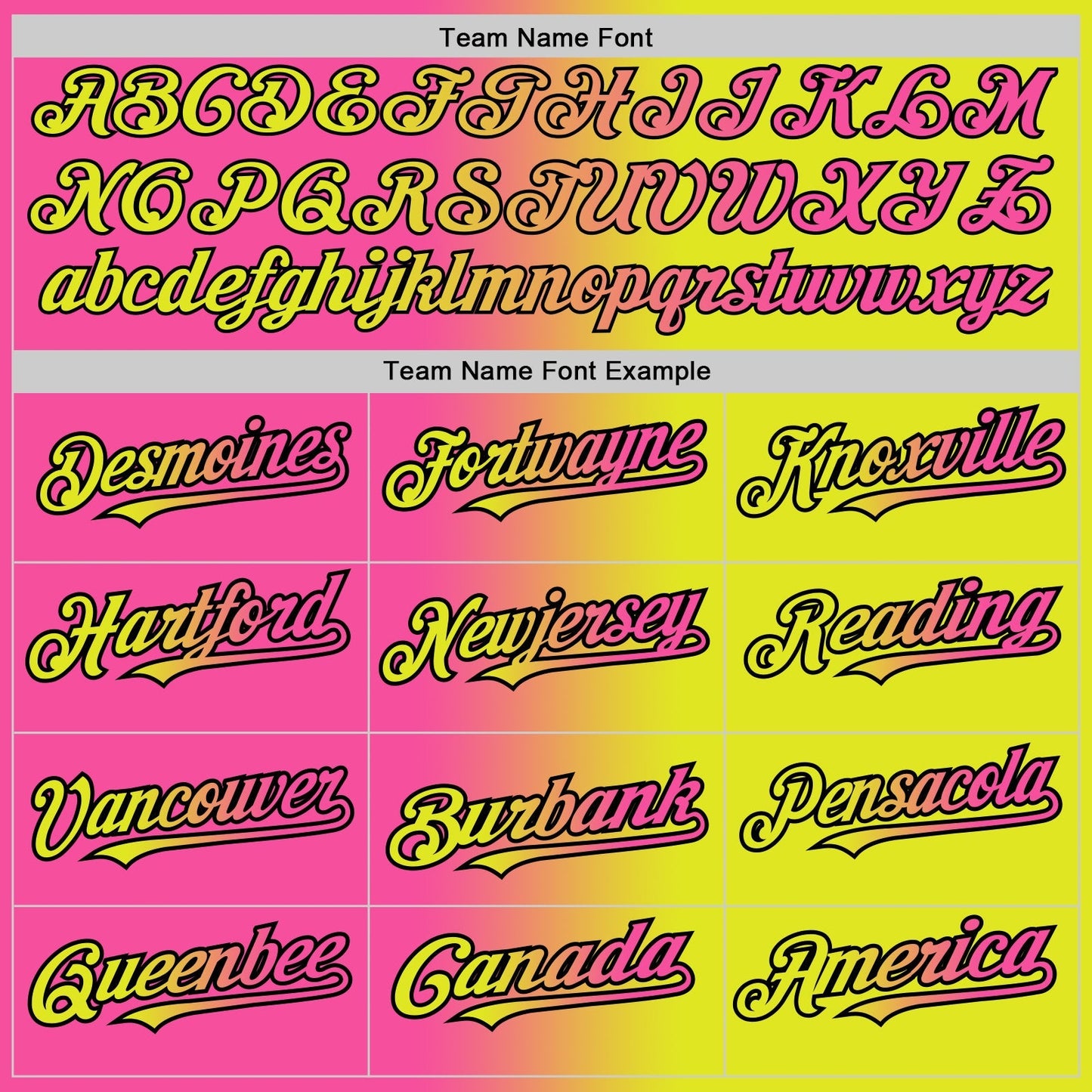 Custom Neon Yellow Pink-Black Authentic Gradient Fashion Baseball Jersey baseball jersey product view 4