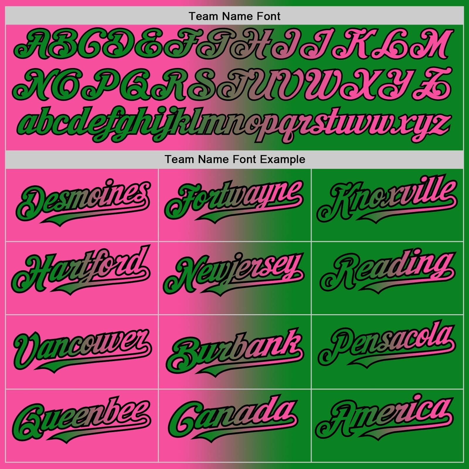 Custom Grass Green Pink-Black Authentic Gradient Fashion Baseball Jersey baseball jersey product view 4