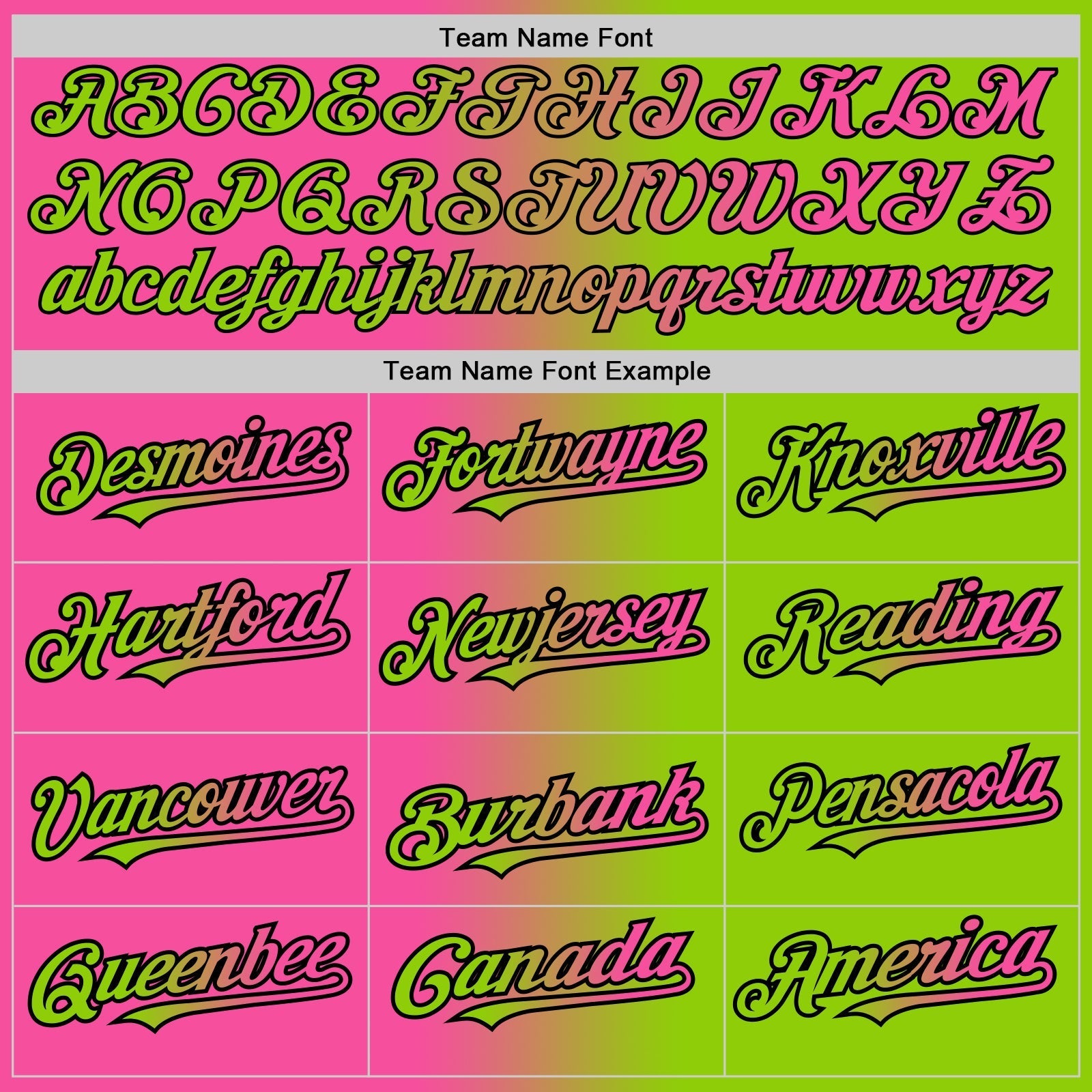 Custom Neon Green Pink-Black Authentic Gradient Fashion Baseball Jersey baseball jersey product view 5