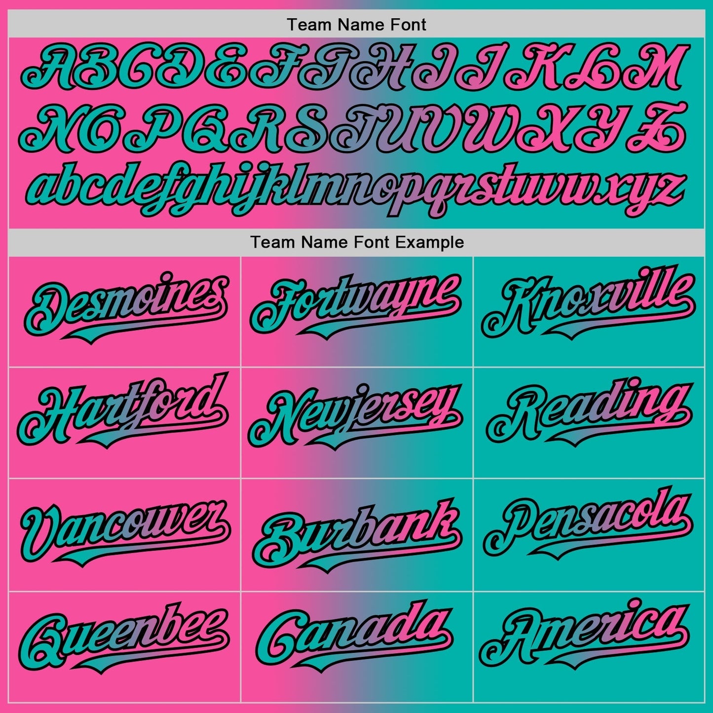 Custom Aqua Pink-Black Authentic Gradient Fashion Baseball Jersey baseball jersey product view 4