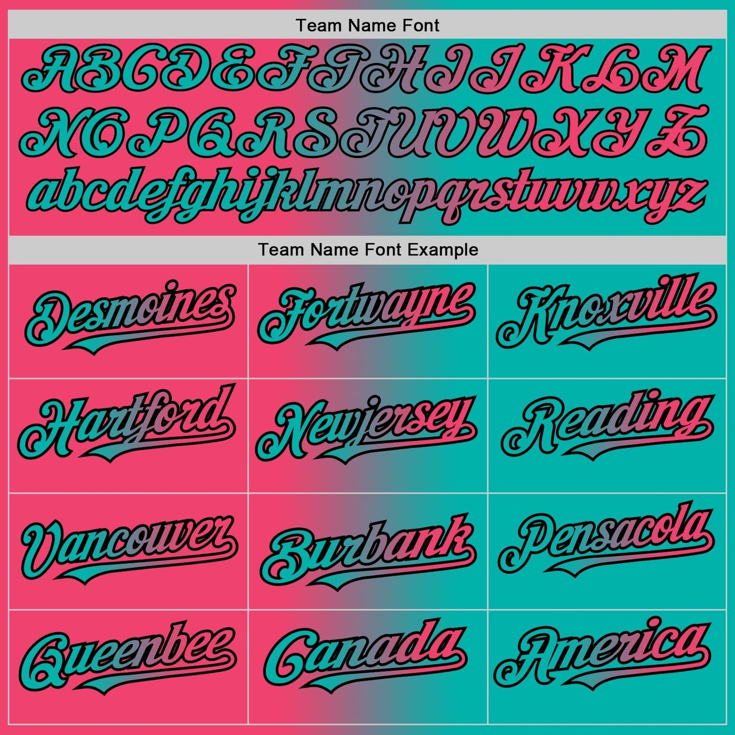Custom Aqua Neon Pink-Black Authentic Gradient Fashion Baseball Jersey baseball jersey product view 4