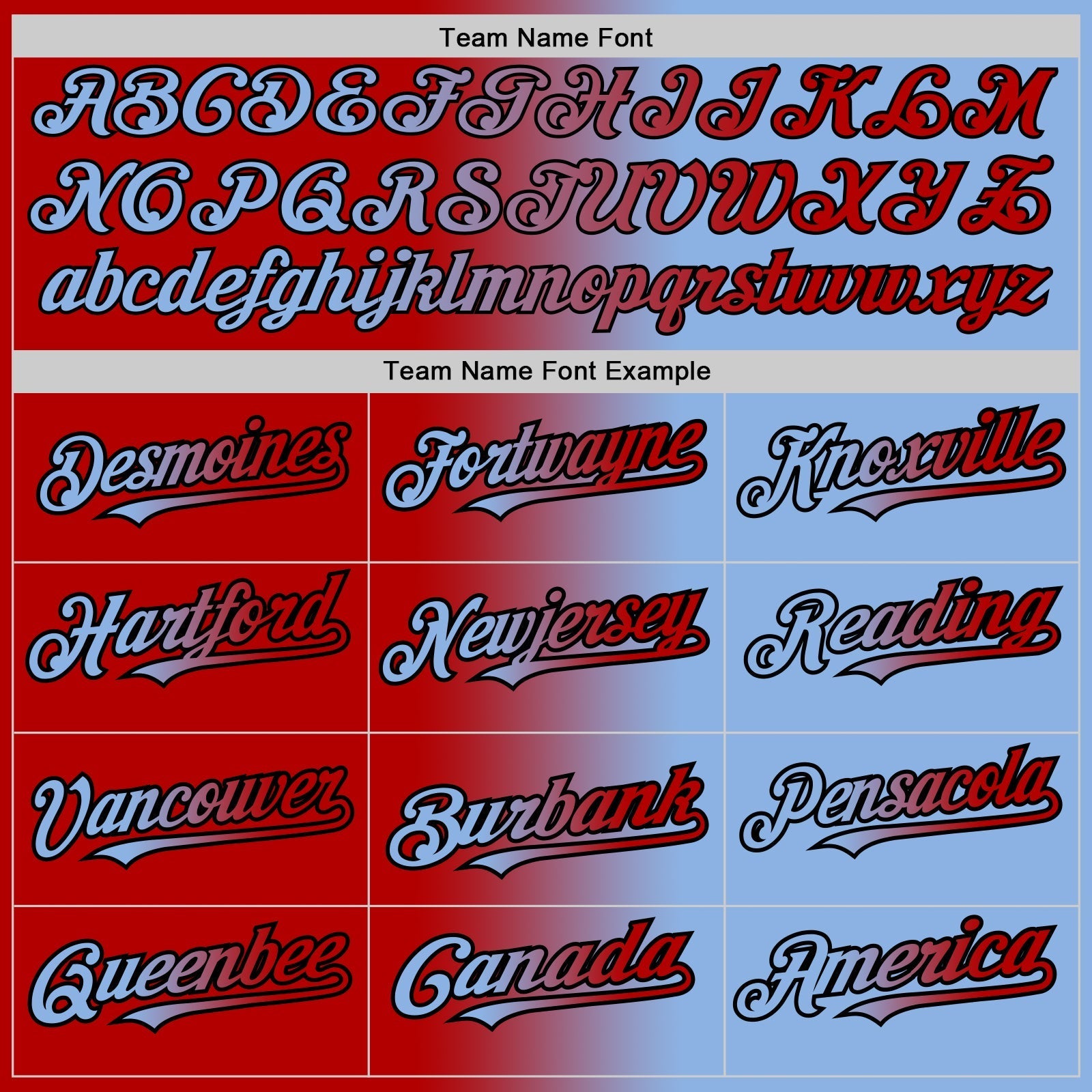 Custom Light Blue Red-Black Authentic Gradient Fashion Baseball Jersey baseball jersey product view 4
