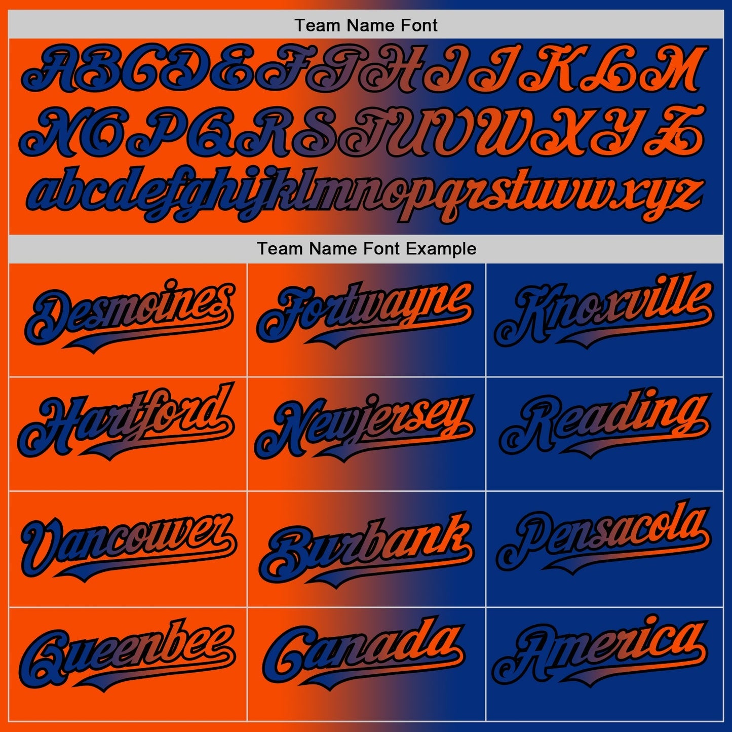 Custom Royal Orange-Black Authentic Gradient Fashion Baseball Jersey baseball jersey product view 4