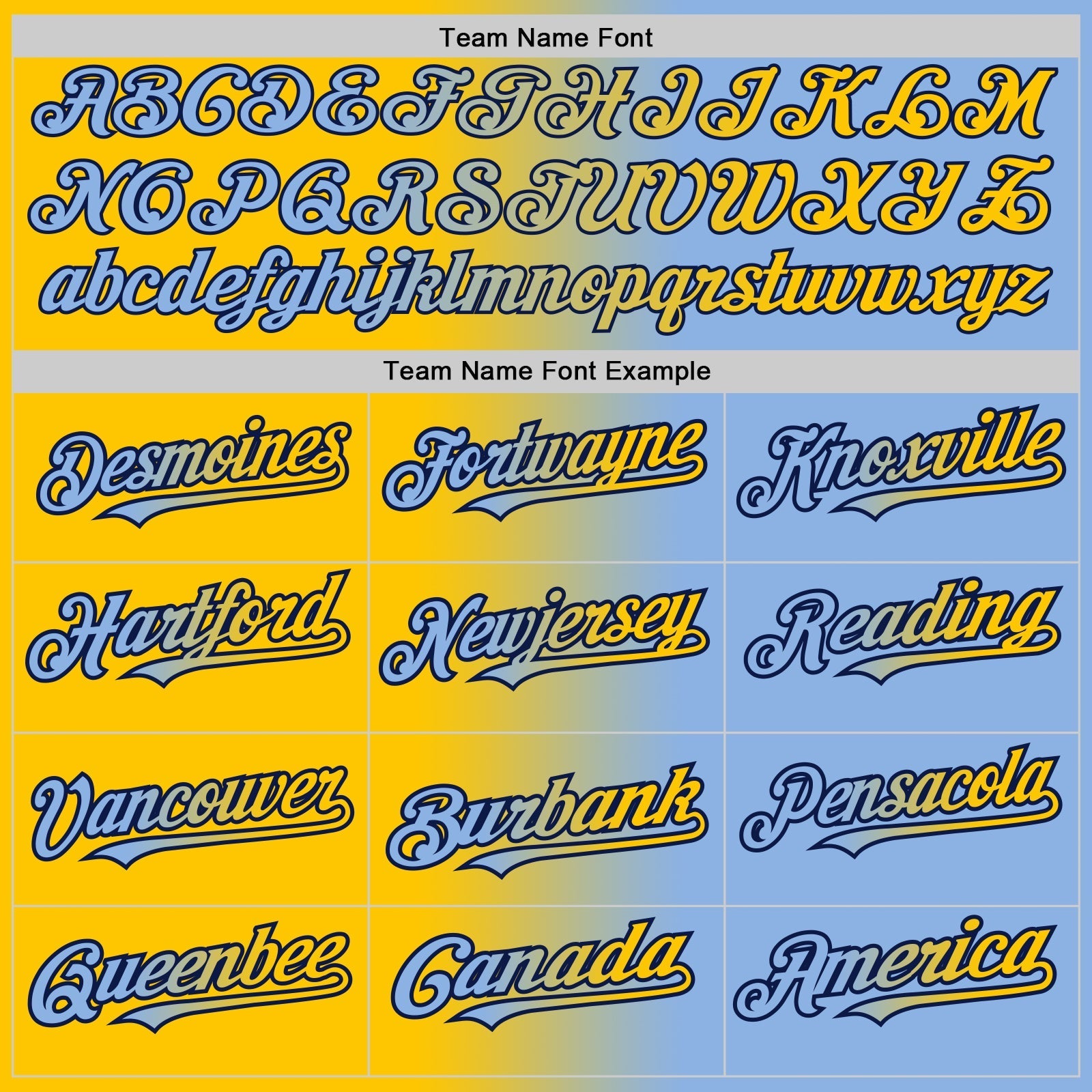 Custom Light Blue Yellow-Navy Authentic Gradient Fashion Baseball Jersey baseball jersey product view 4