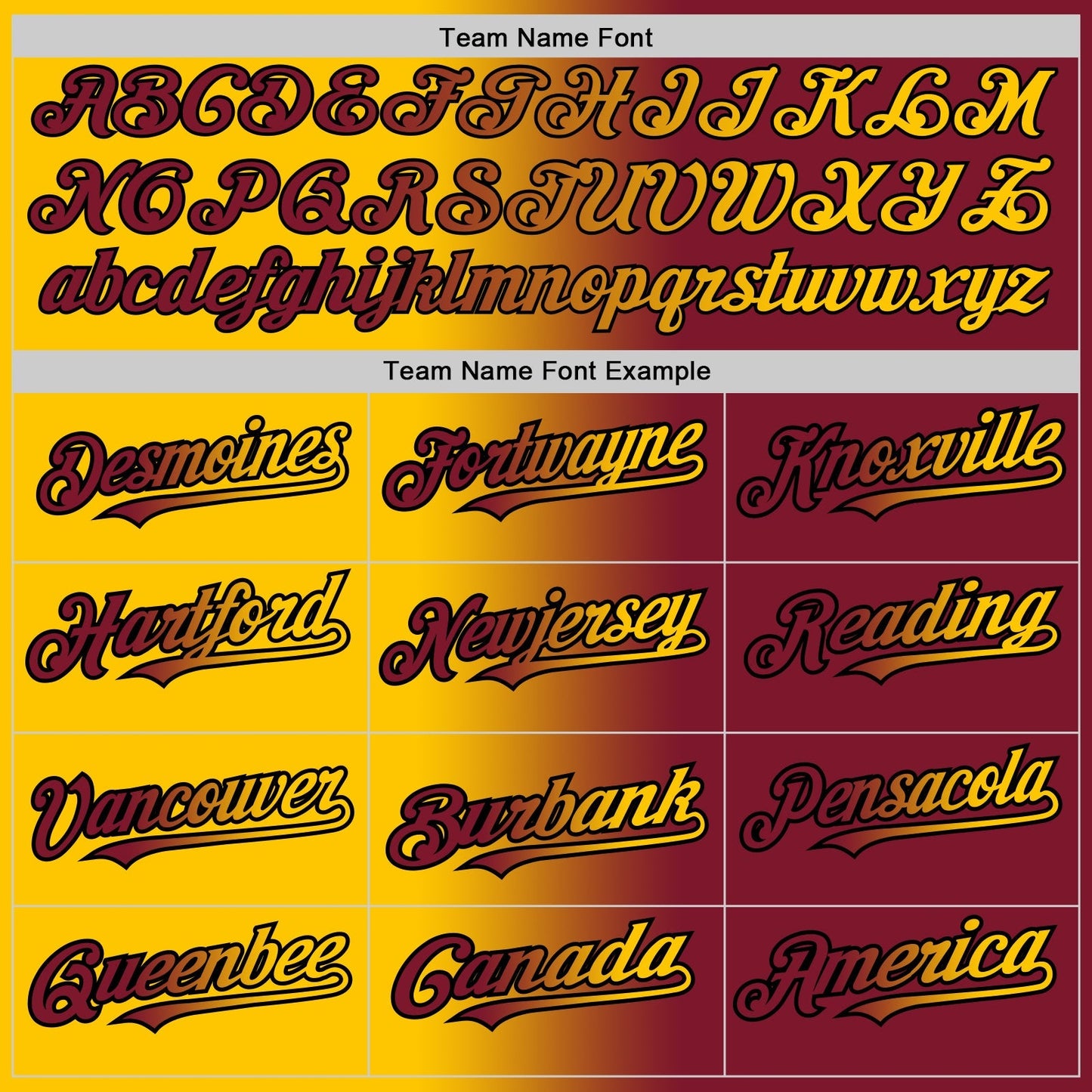 Custom Crimson Yellow-Black Authentic Gradient Fashion Baseball Jersey baseball jersey product view 4