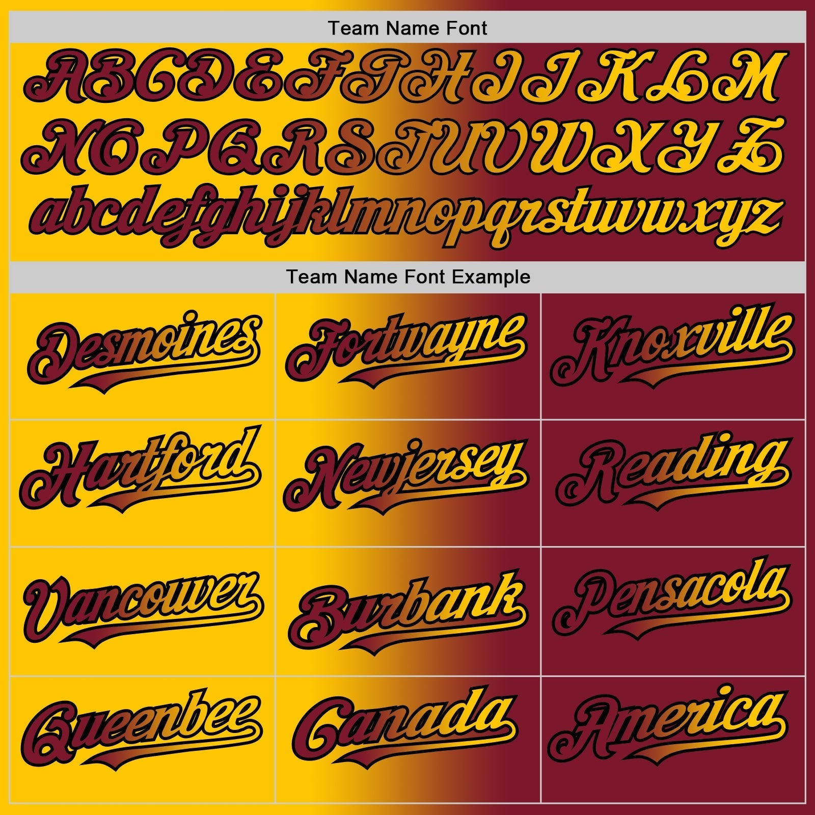 Custom Crimson Yellow-Black Authentic Gradient Fashion Baseball Jersey baseball jersey product view 4