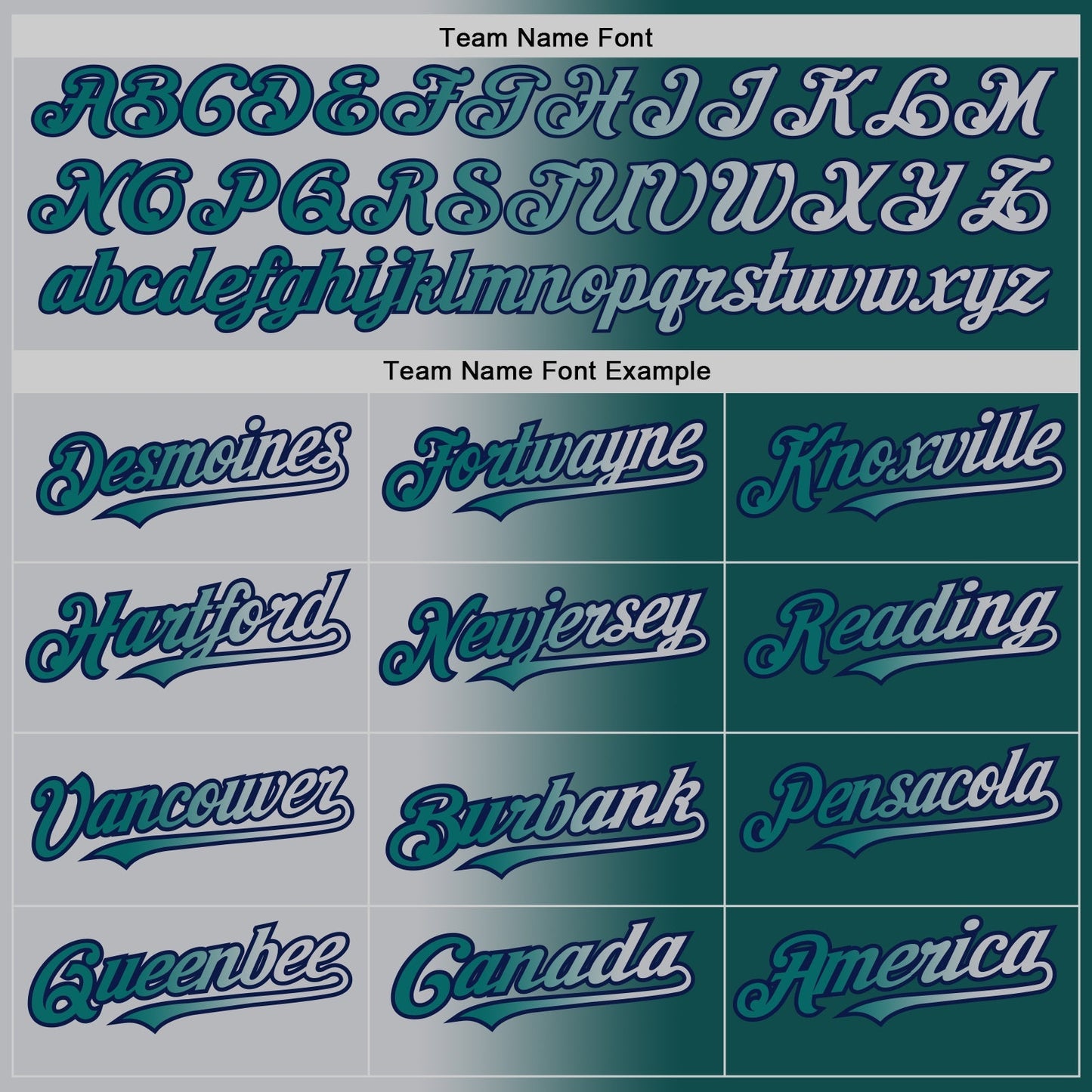 Custom Teal Gray-Navy Authentic Gradient Fashion Baseball Jersey baseball jersey product view 4
