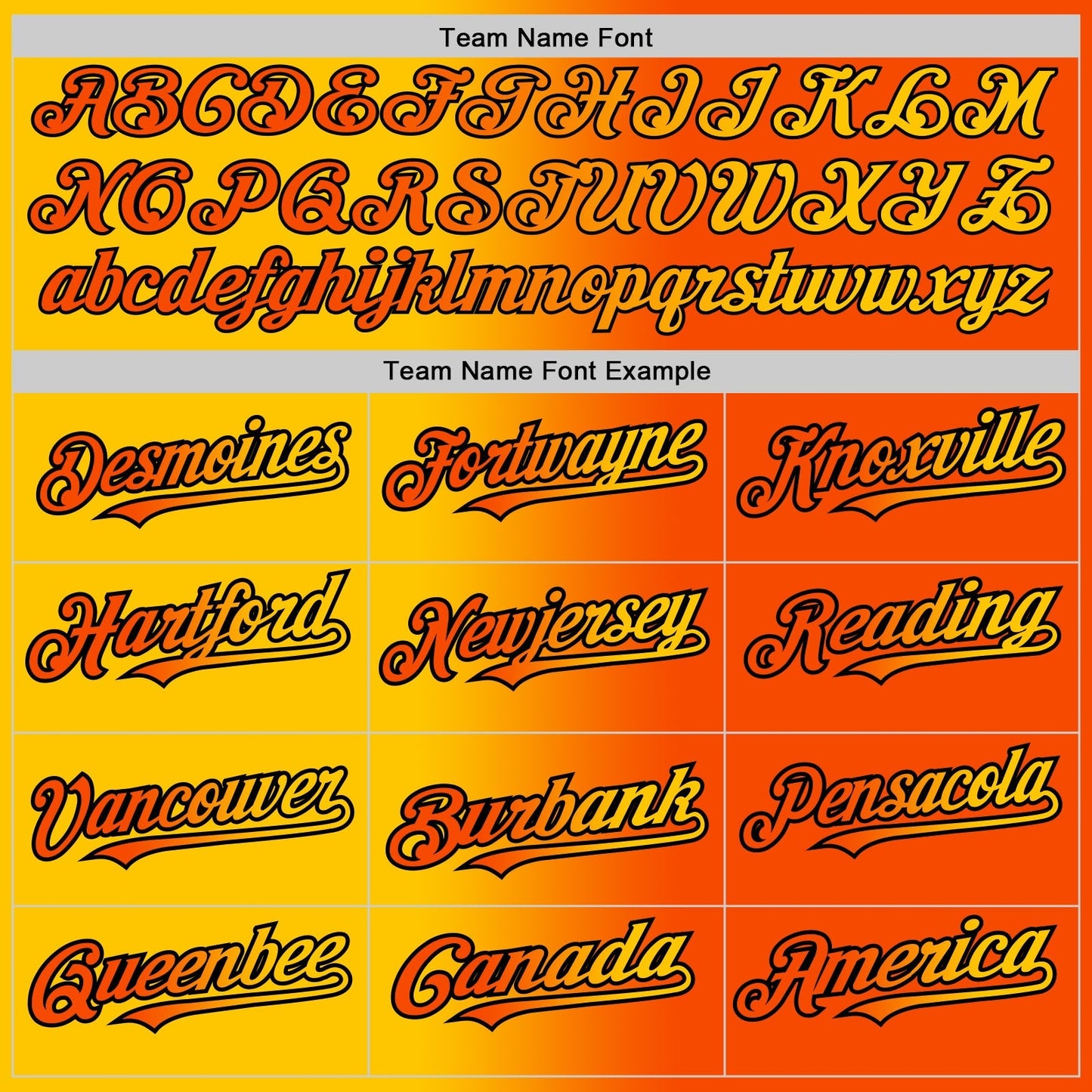 Custom Orange Yellow-Black Authentic Gradient Fashion Baseball Jersey baseball jersey product view 4